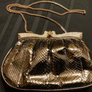 Stunning Vintage Utopia Italy Metallic Handbag - Very Gently Used!